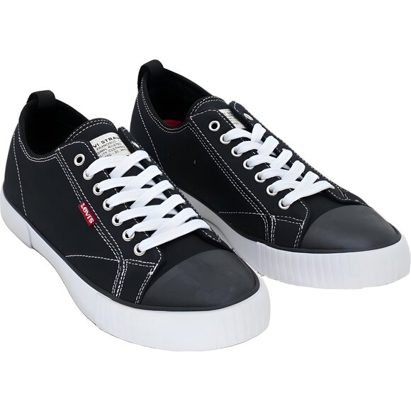 Levi's Anikin Black Canvas Sneakers Men's US 9M - Picture 4 of 6